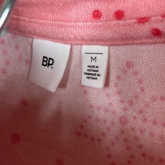 New BP Comfy Print Brushed Knit Pajamas Long Sleeve Top and Pants Pink Snowflake - Picture 8 of 10